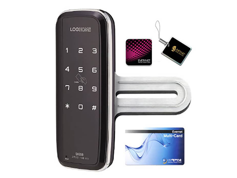 Khóa cửa kính mã số - thẻ Evernet LH300 - ảnh 1