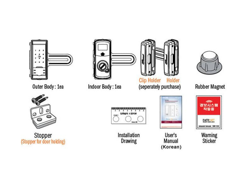 Khóa cửa kính mã số - thẻ Evernet LH300 - ảnh 4