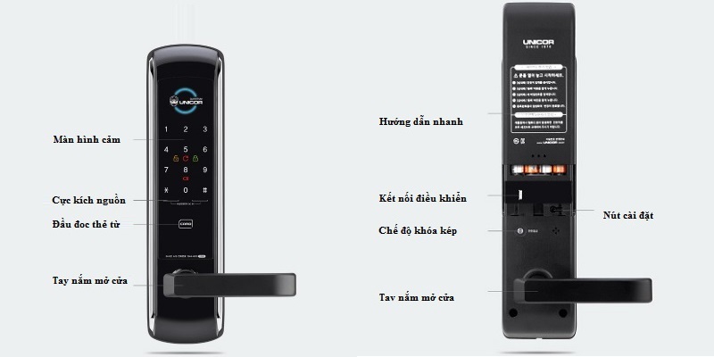 Khóa cửa điện từ Unicor UN-7200SK-F - ảnh 2