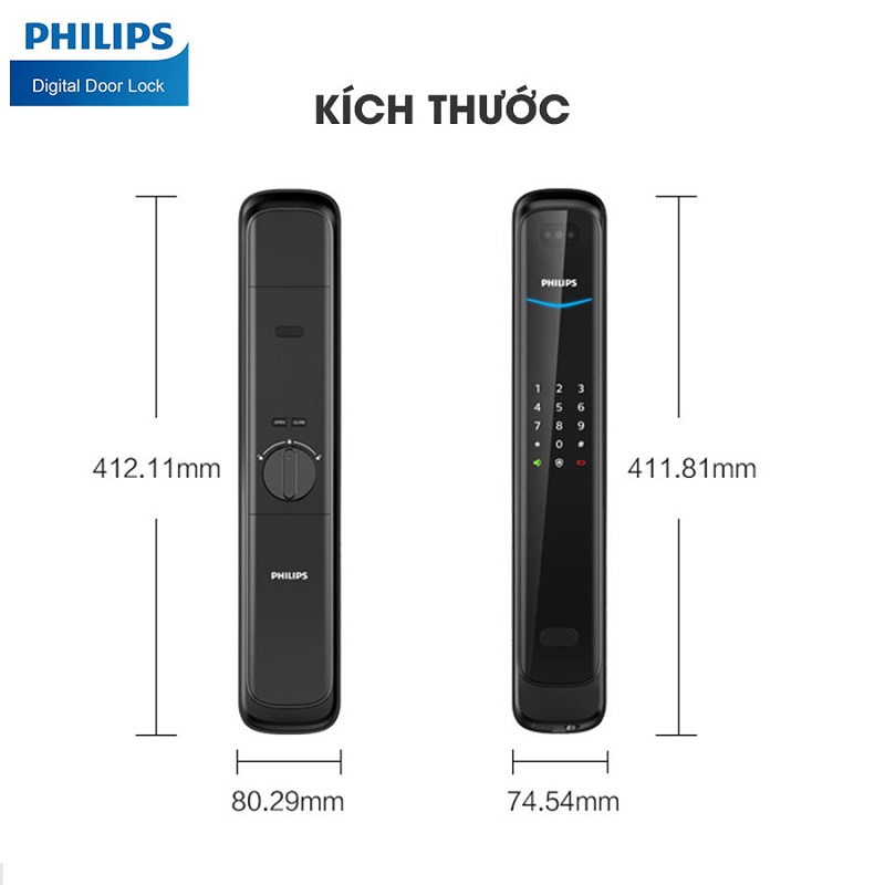 Khóa cửa nhận diện khuôn mặt Philips DDL702-5WHS - ảnh 10