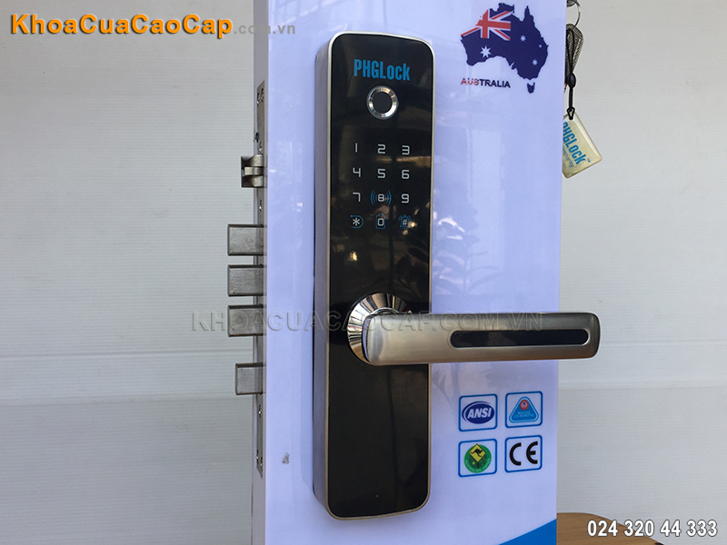 Khóa cửa điện tử mở bằng vân tay, mã số, thẻ từ KR7153 - ảnh 1