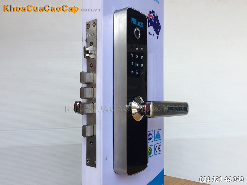 Khóa cửa điện tử mở bằng vân tay, mã số, thẻ từ KR7153 - ảnh 2