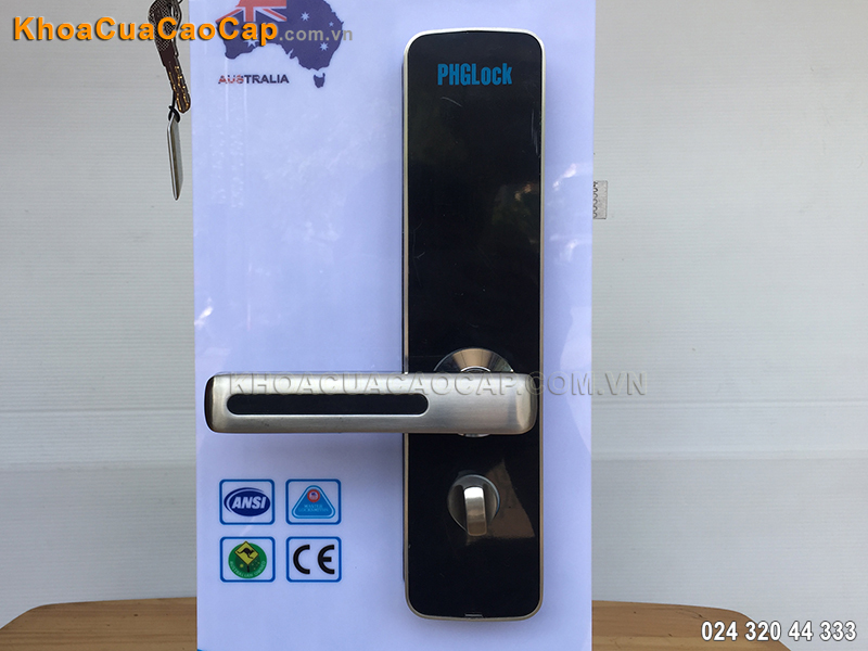 Khóa cửa điện tử mở bằng vân tay, mã số, thẻ từ KR7153 - ảnh 4