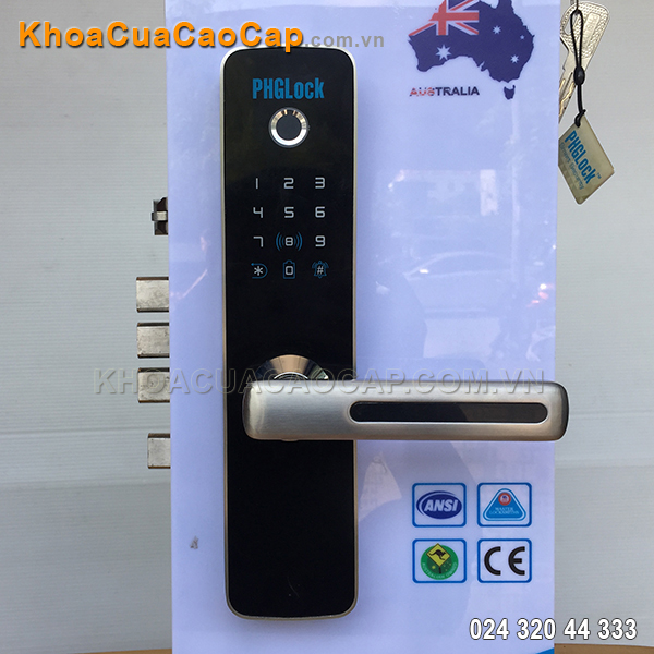 Khóa cửa vân tay - mã số - thẻ từ FP-7153