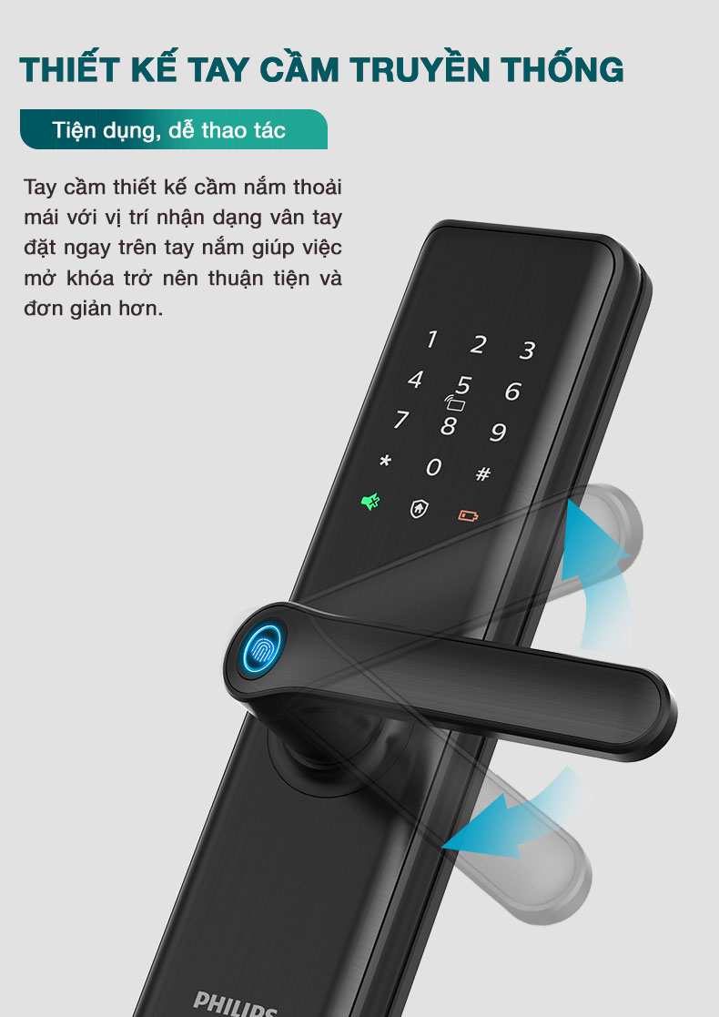 Khóa điện tử vân tay Philips 7300 - ảnh 3