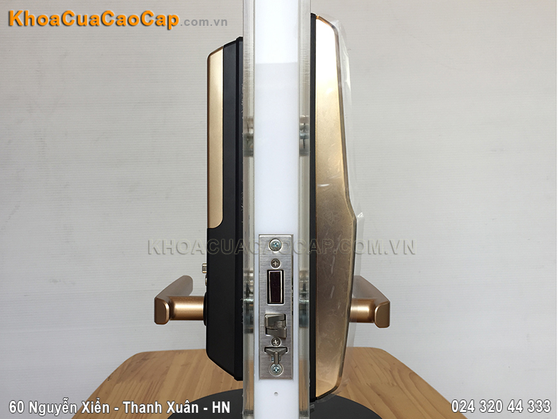 Khóa cửa vân tay Samsung SHS-H705 màu vàng gold- ảnh 5