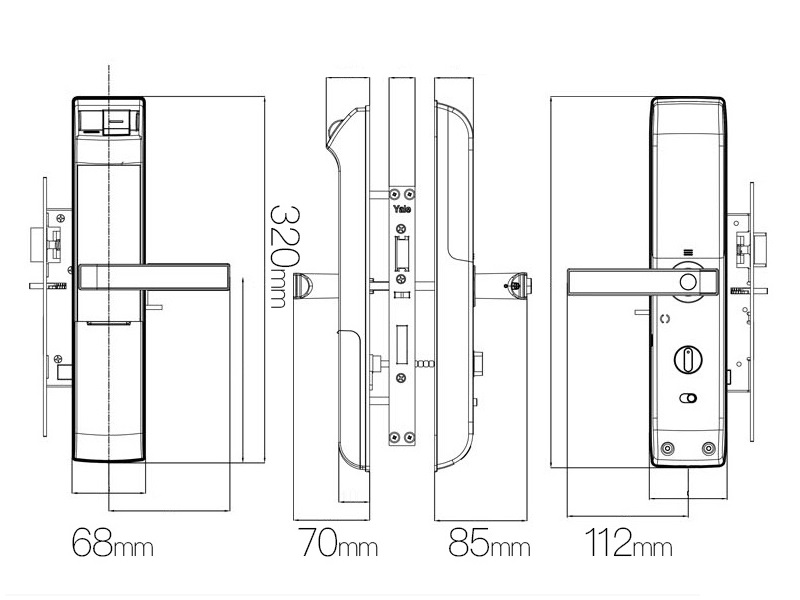 Khóa cửa vân tay Yale YDM-7116A