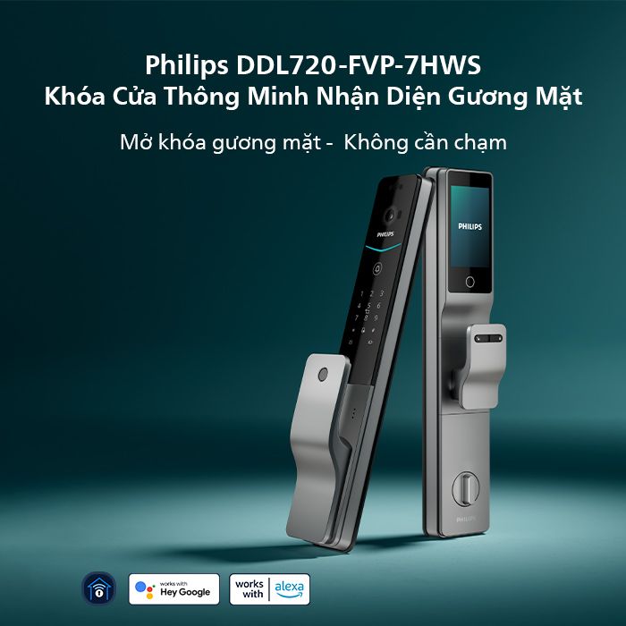 Khóa điện tử nhận diện khuôn mặt Philips DDL720-FVP - ảnh 2