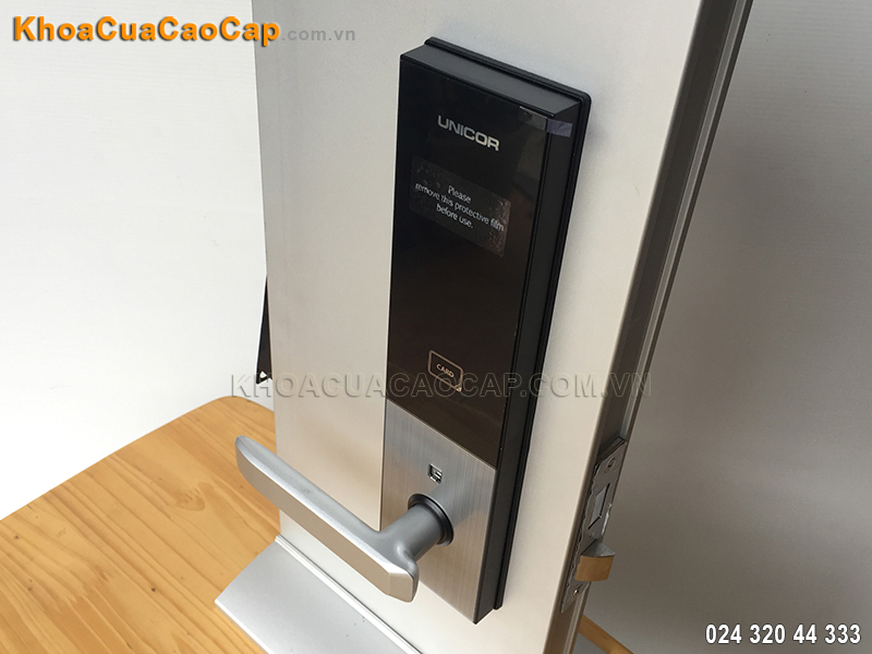 Khóa cửa điện tử Unicor UN-6700KS màu bạc- ảnh 5