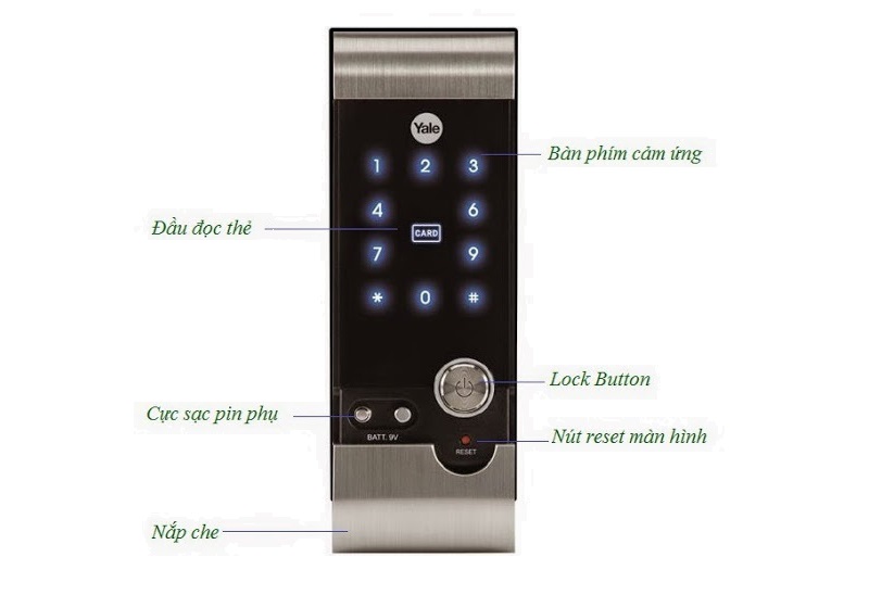 Khóa thẻ từ mã số Yale YDR-3110 - ảnh 2