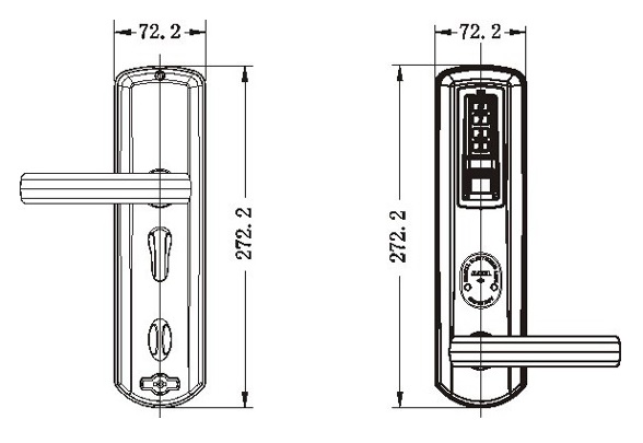 Khóa vân tay Adel 8908 - ảnh 5
