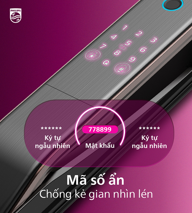 Khóa vân tay camera - màn hình Philips DDL303-VP - ảnh 5