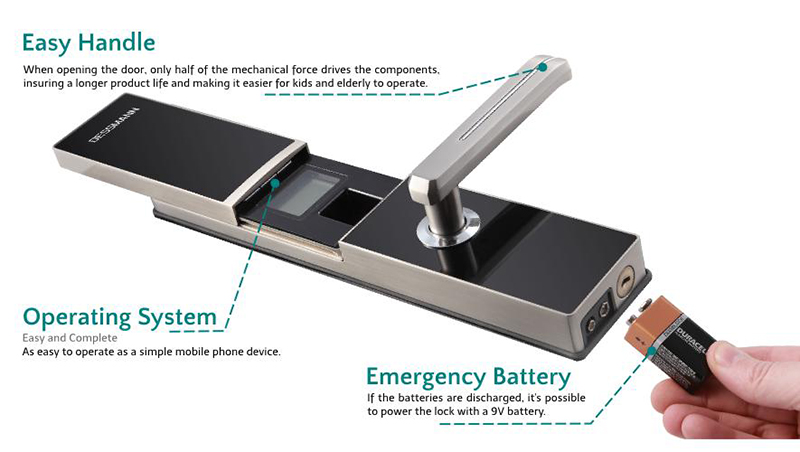 Khóa cửa vân tay Dessmann S710-FPC- ảnh 6
