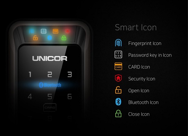 Khóa vân tay Hàn Quốc Unicor UN-PM8000 - ảnh 8