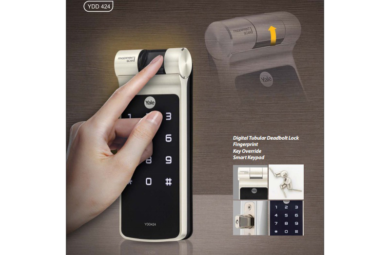 Khóa cửa vân tay không tay nắm Yale YDR 424 - ảnh 2