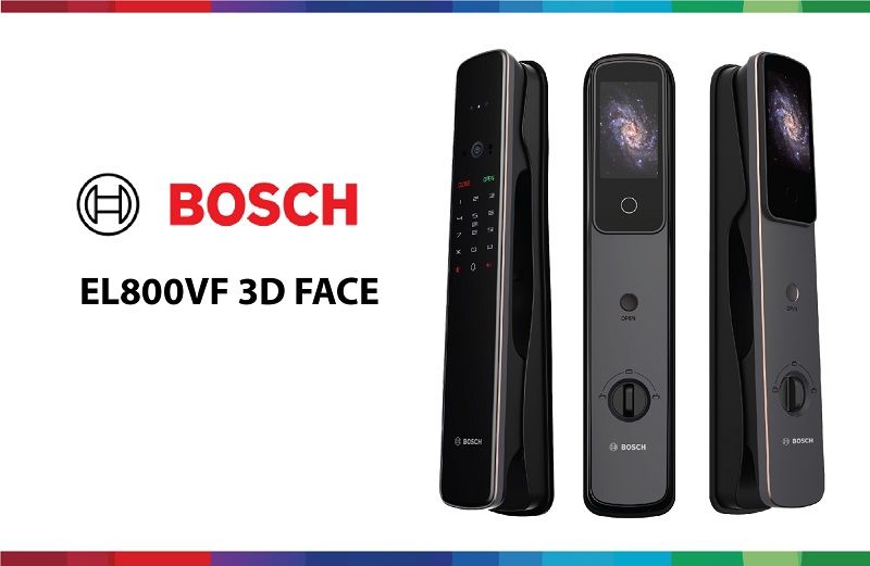 Khóa vân tay nhận diện khuôn mặt - camera Bosch EL800VF - ảnh 1