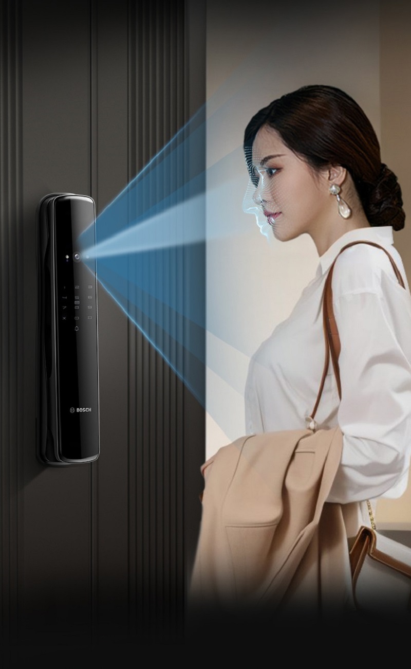 Khóa vân tay nhận diện khuôn mặt - camera Bosch EL800VF - ảnh 3