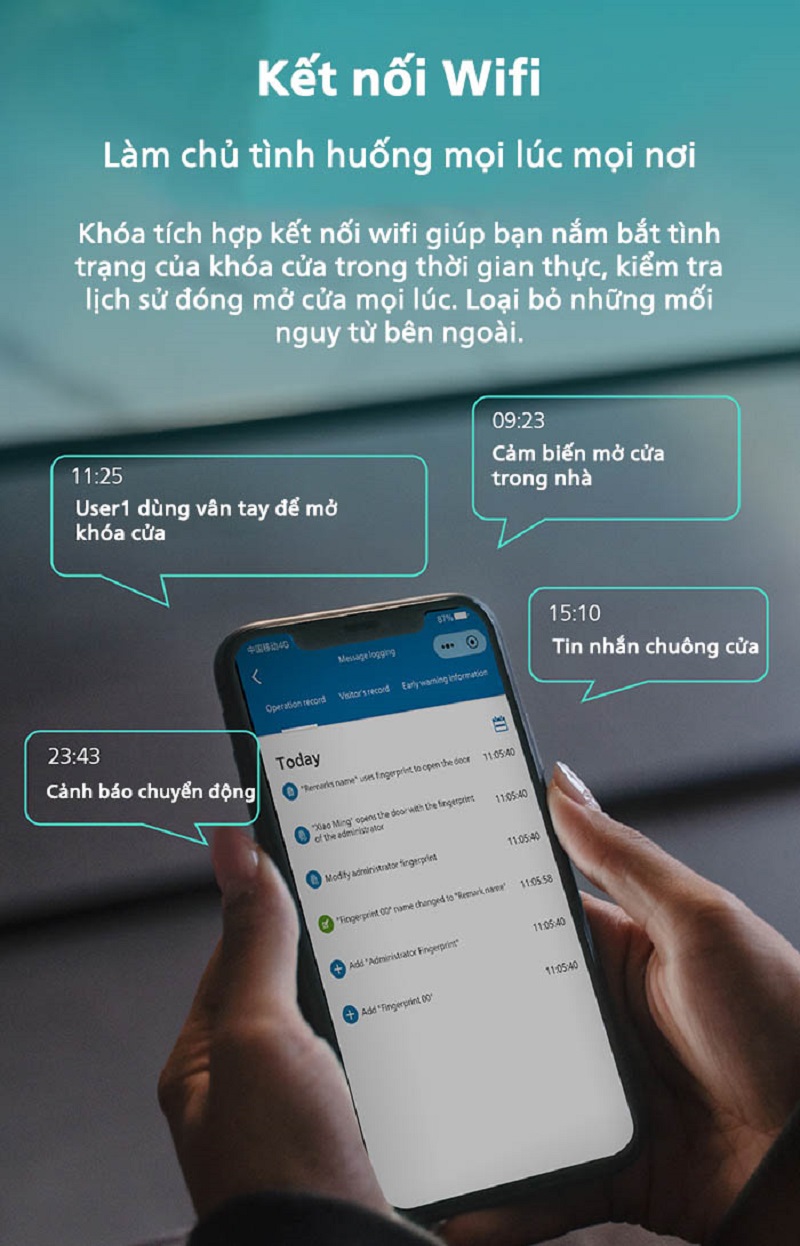 Khóa cửa thông minh Philips DDL709-7HWS - ảnh 6