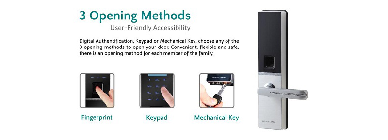 Khóa cửa vân tay Dessmann G810-FP- ảnh 5