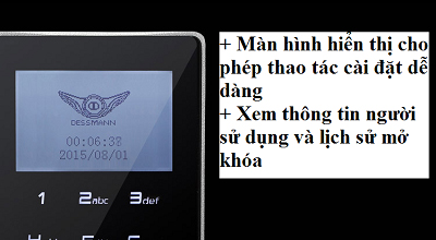 Khóa vân tay Dessmann G811-2 - ảnh 2