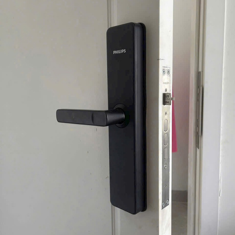 Khóa cửa vân tay, mã số, thẻ từ Philips DDL609-5HS - ảnh 1
