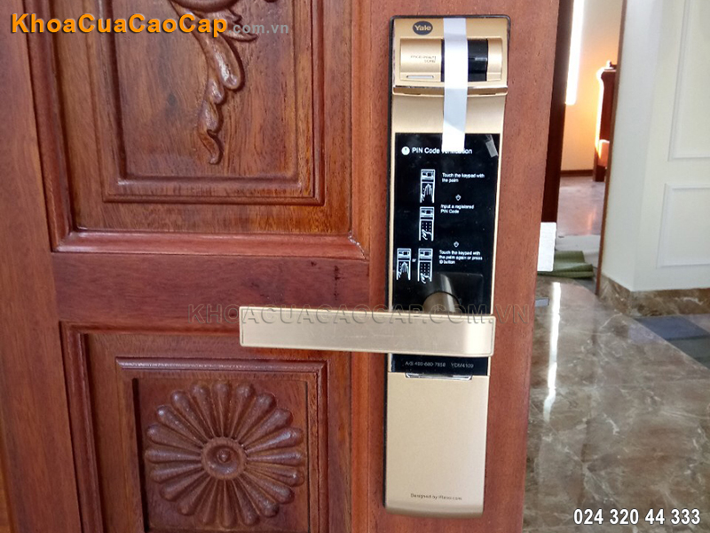 Lắp đặt khóa vân tay mã số Yale YDM-4109-Gold - ảnh 1